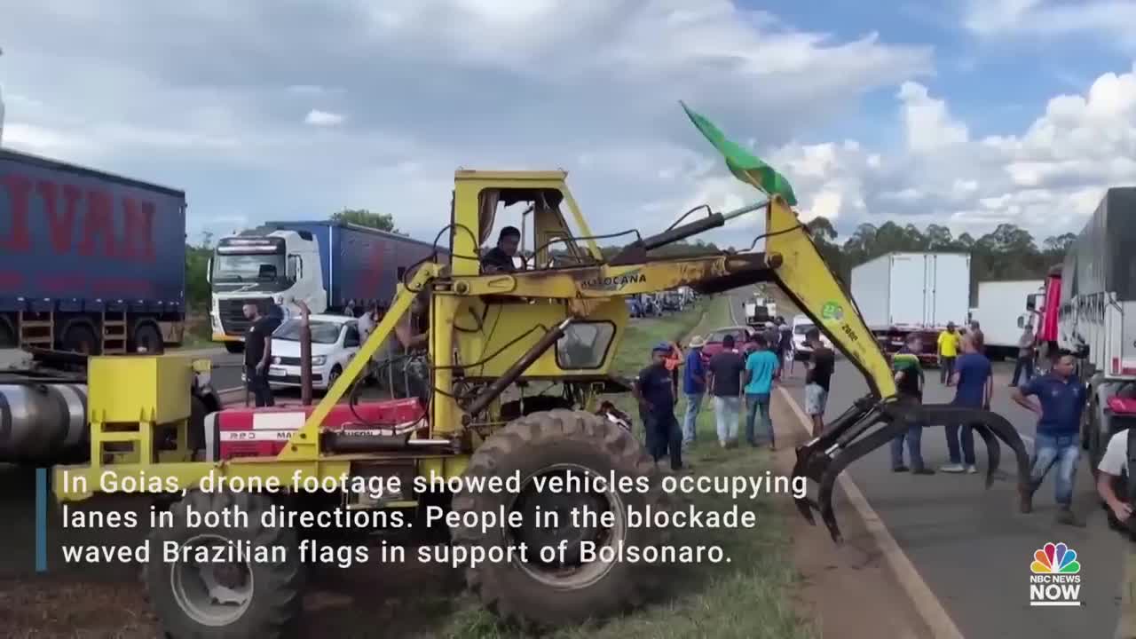 Brazilian Truckers Create Multiple Blockades In Support Of Bolsonaro