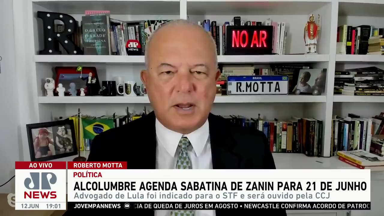 Alcolumbre agenda sabatina de Zanin para 21 de junho