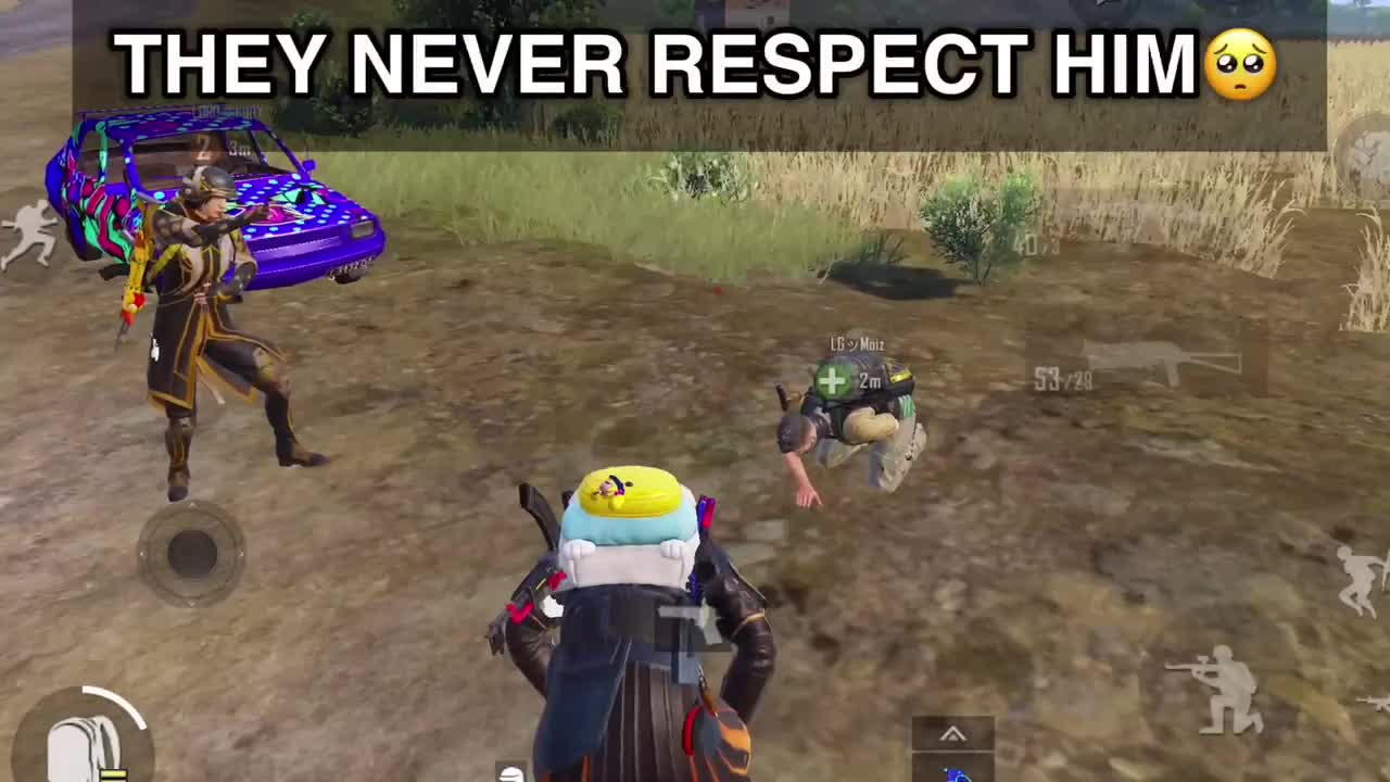 Pubg Mobile sad story please 🙏 respect Noobs #pubgmobile #shortrumble