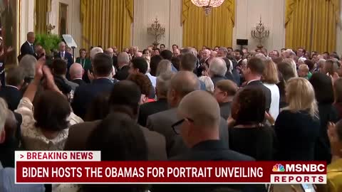 Barack Obama Thanks Biden For 'Faith In Our Democracy' At White House Portrait Unveiling