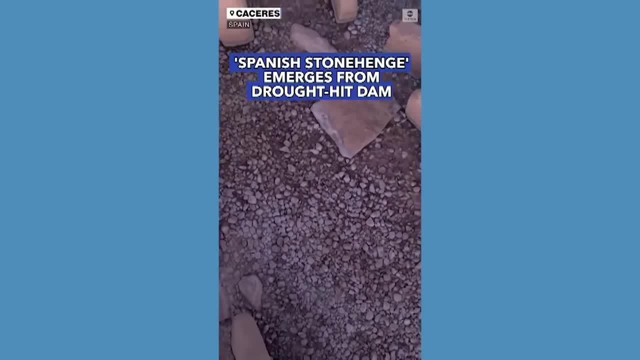 Spanish 'Stonehenge' emerges amid drought