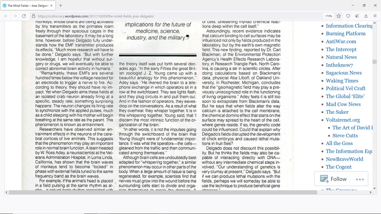 Frequency 23: Jose Delgado, MK Ultra, and a Psyschocivilized Society Pt 2