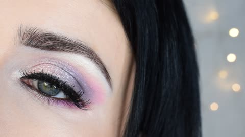 Girl left eye makeup