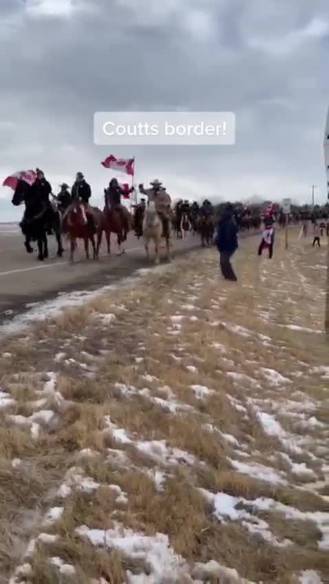 Coutts border, the cowboys are running hot for freedom.