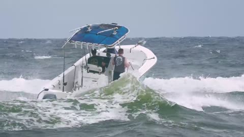 PASSENGER DESTROYED BY HUGE WAVE AT BOCA INLET