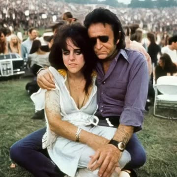 GRACE SLICK AND JOHNNY CASH WOODSTOCK 1969