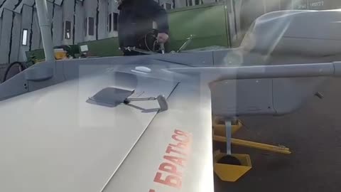 Footage of the use of the Russian drone "Orlan" during a special operation in Ukraine