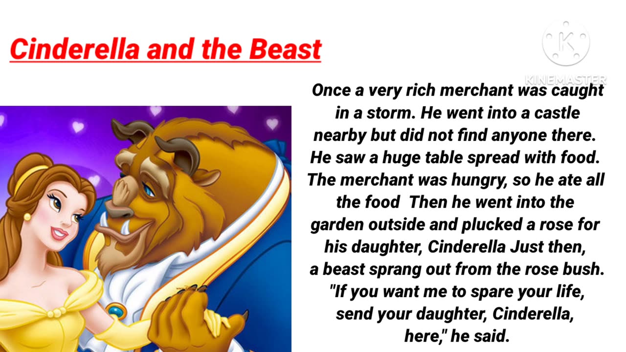 Cinderella & the Beast Video story.