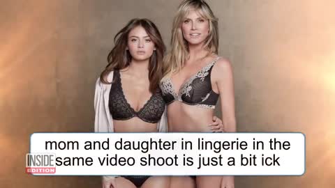 Heidi Klum Criticized for Lingerie Photoshoot With Daughter 