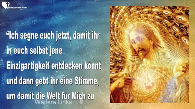 Entdecke deine Einzigartigkeit & Fokussiere dich nur auf Mich ❤️ Liebesbrief von Jesus