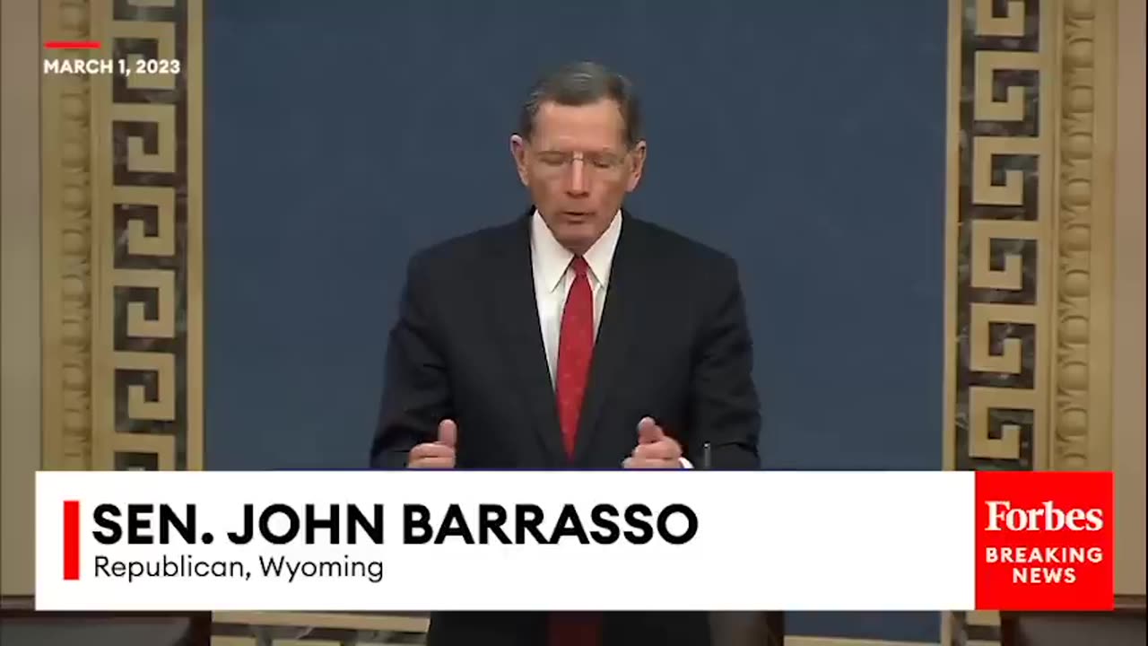 'I've Got News For Joe Biden And For Chuck Schumer...'- John Barrasso