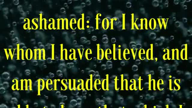 For the which cause I also suffer these things: nevertheless I am not ashamed: