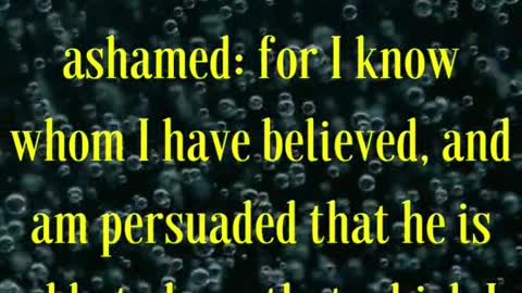 For the which cause I also suffer these things: nevertheless I am not ashamed: