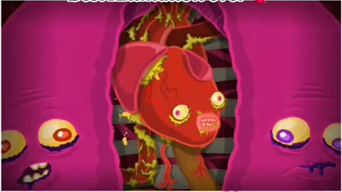 Live animation of man's internal senarry
