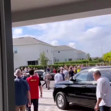 Bolsonaro in his rented luxury mansion in Orlando FL