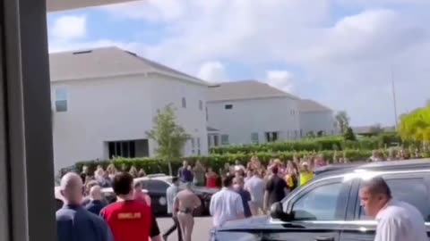Bolsonaro in his rented luxury mansion in Orlando FL