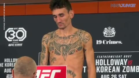 Max Holloway_ Korean Zombie Make Weight For UFC Fight Night 225 Headliner