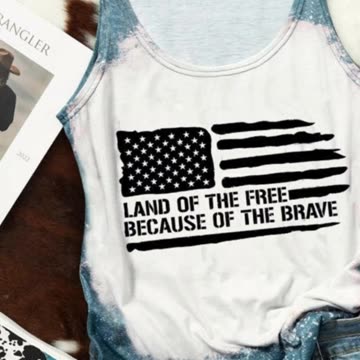 Land Of The Free Because Of The Brave Sleeveless Tee