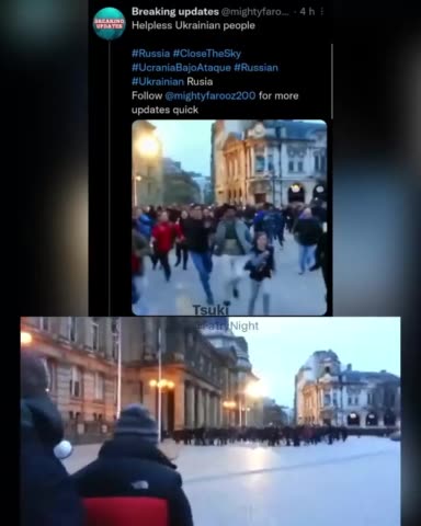 Ukraine - Fake People running while being filmed - Exhibit A
