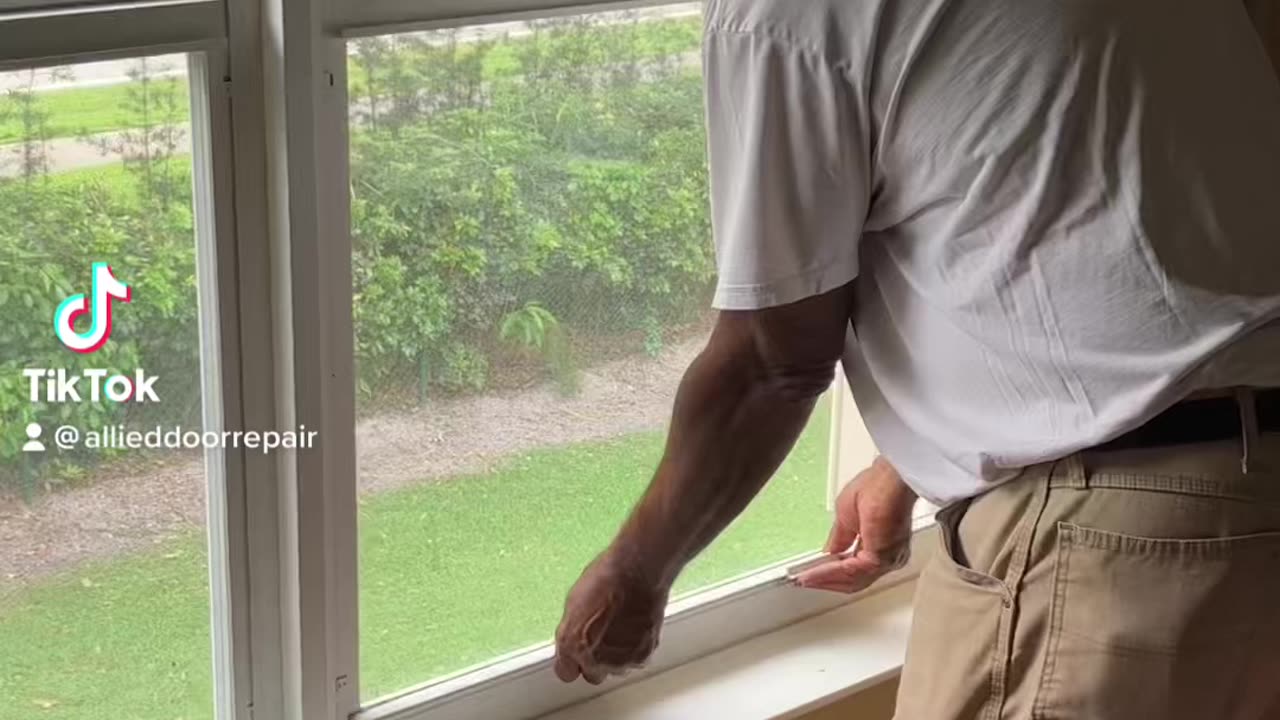 Window balance rod replacement and window repair, in #bocaraton, #florida.