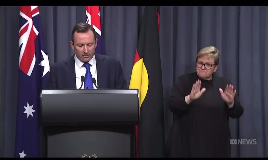 Western Australian Premier Mark McGowan with his draconian rules