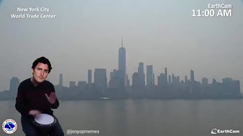 jonpopmemes New York City after the fire in Canada! 🎶🔥