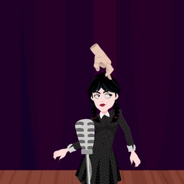 "The Finale: Wednesday Addams Animated Short with an Epic Dance to BTS- Boy with Luv!"