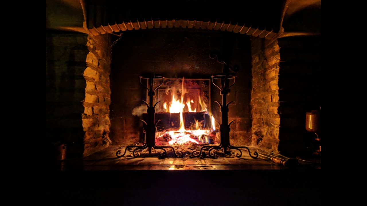 Relaxing Sounds, Fireplace, Fire wood, fire burning