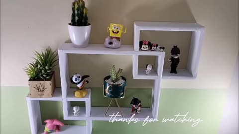 Easy way to make wall hanging box sheIf using cardboard | Easy Crafts