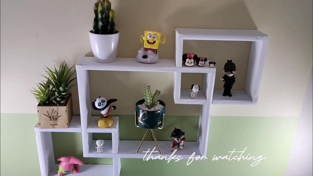 Easy way to make wall hanging box sheIf using cardboard | Easy Crafts