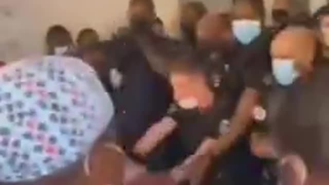 OCT 2021: Fort-de-France, Martinique; Hospital Staff & Police Clash; Vaccine Mandates