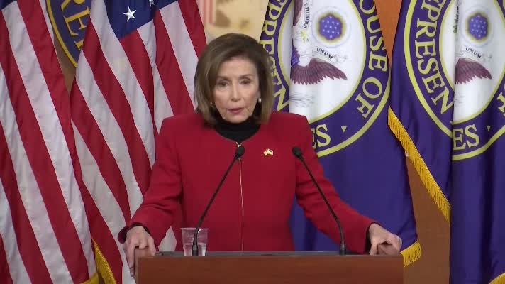 Nancy Pelosi says China is a "great country, that is to say in terms of number of people ... we want to work together on climate issues..."