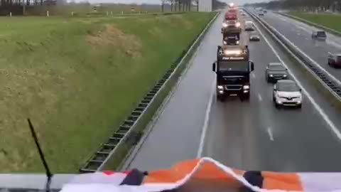 CONVOY - OVERPASS IN THE NETHERLANDS