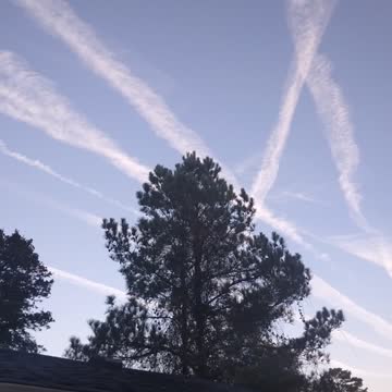 Chemtrails Criss Cross Outer Banks