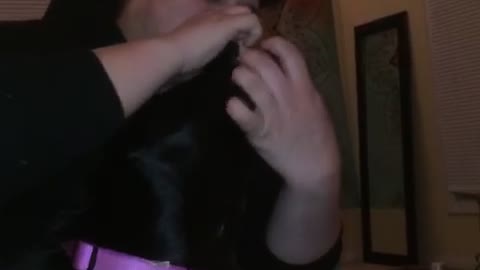 Bubba plays with Maya