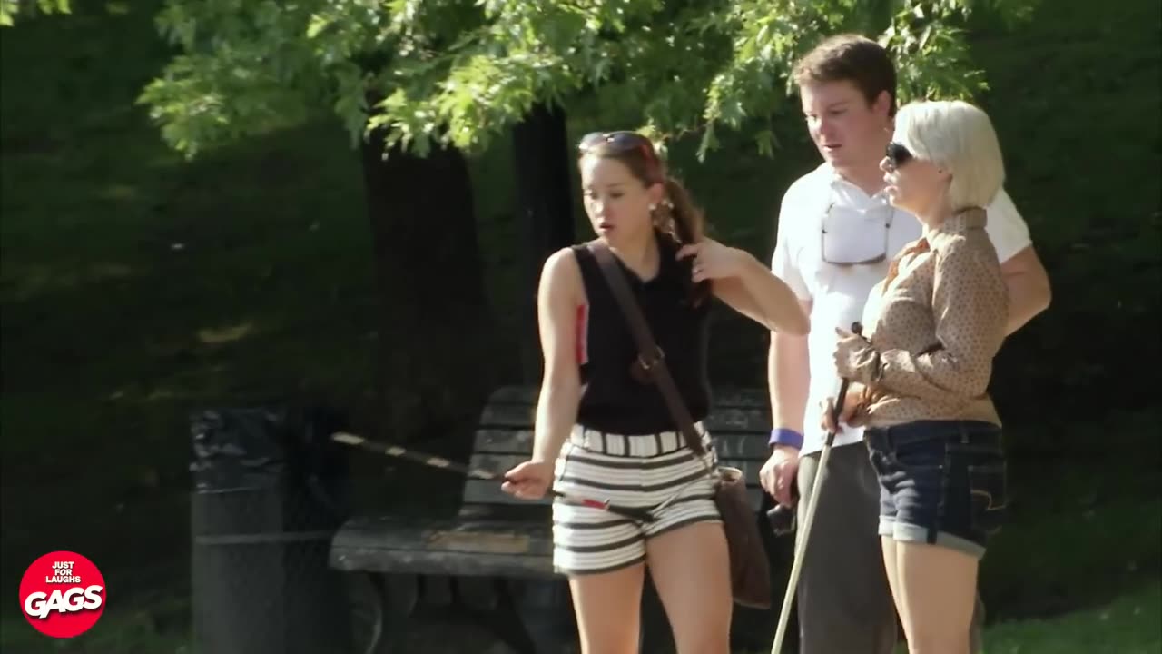 Porta potty break open | Just For Laughs Gags
