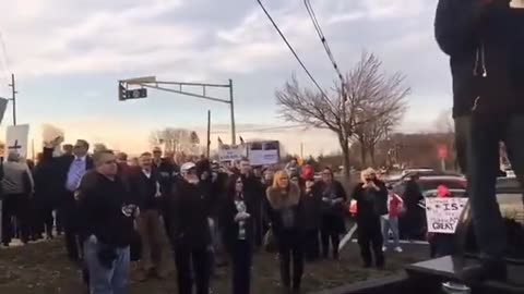 Onfire Talk Show Host Daryl M. Brooks Speaks at Pro-Trump rally held in Middletown, NJ 2017