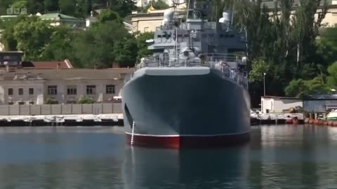 Russian ship attacked