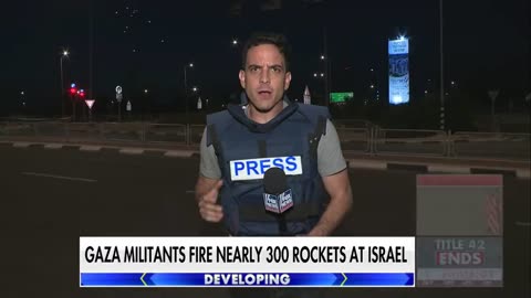 NEW - Hundreds of rockets have been fired from Gaza towards Israel today.