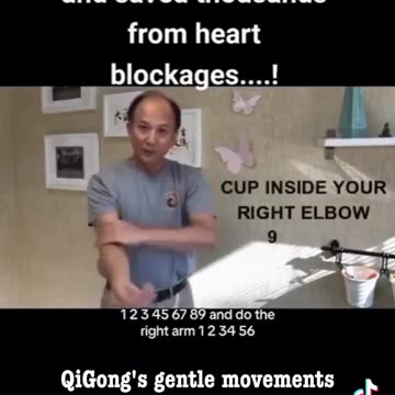 The exercise this man is showing has cured and saved thousands from heart blockages.