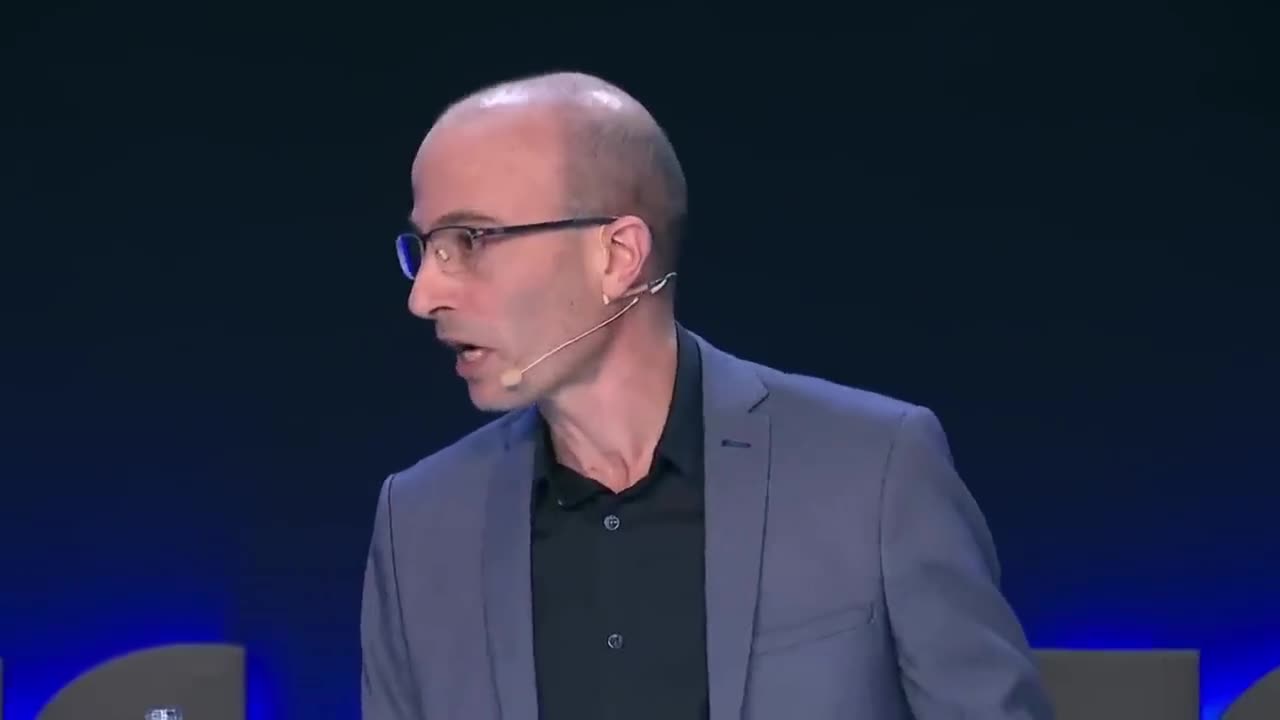 WEF Puppet Yuval Noah Harari talking about Q Drops 😂😂😂