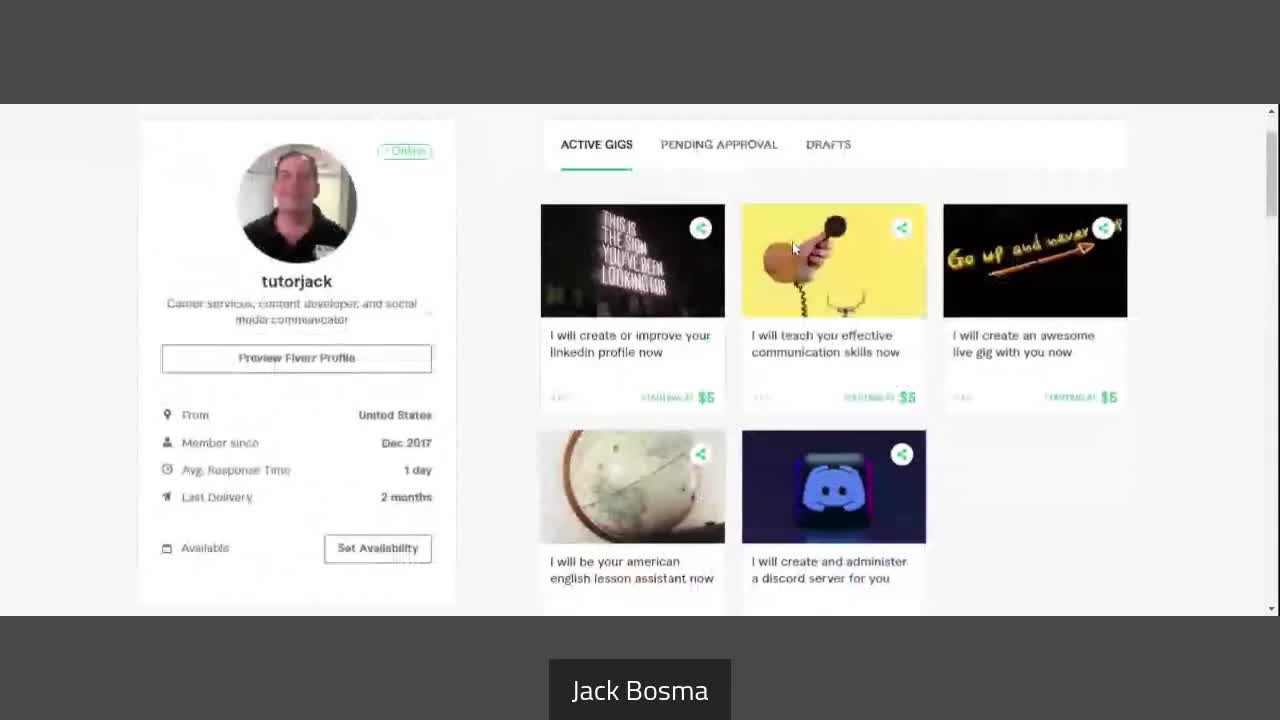 TutorJack Fiverr Gigs