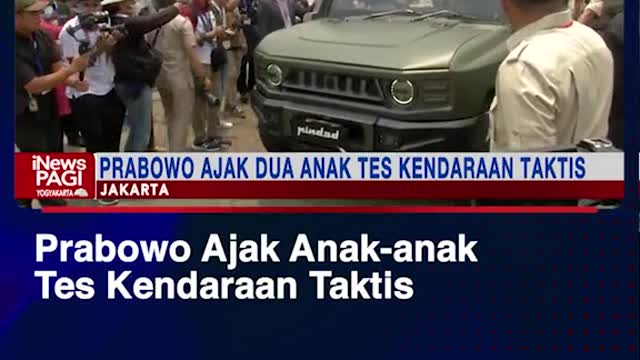 Prabowo take the sons-test tactical vehicle
