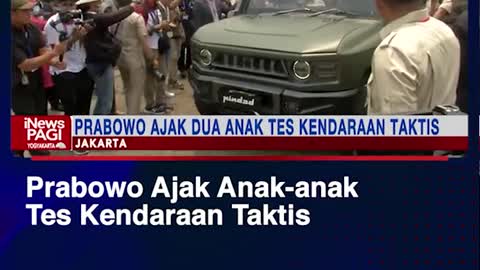Prabowo take the sons-test tactical vehicle