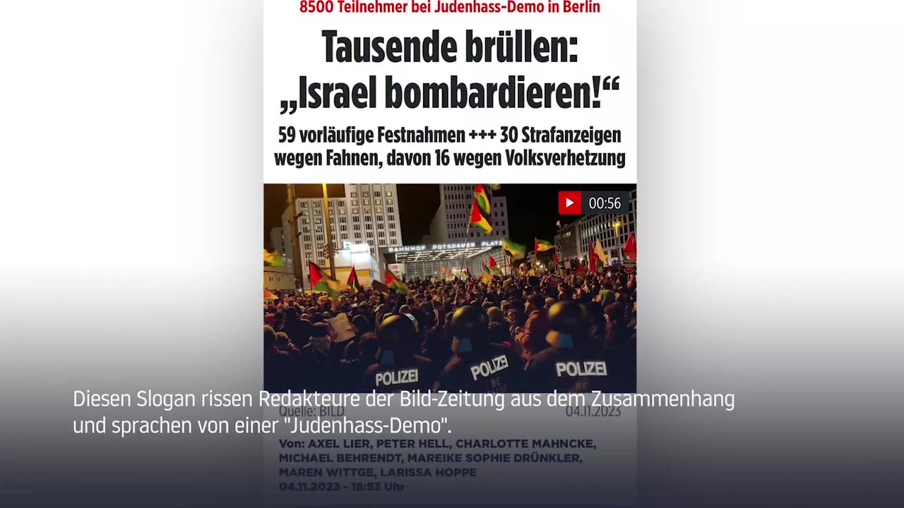 Bild lügt über Demo
