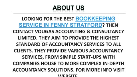 Best Bookkeeping Service in Fenny Stratford