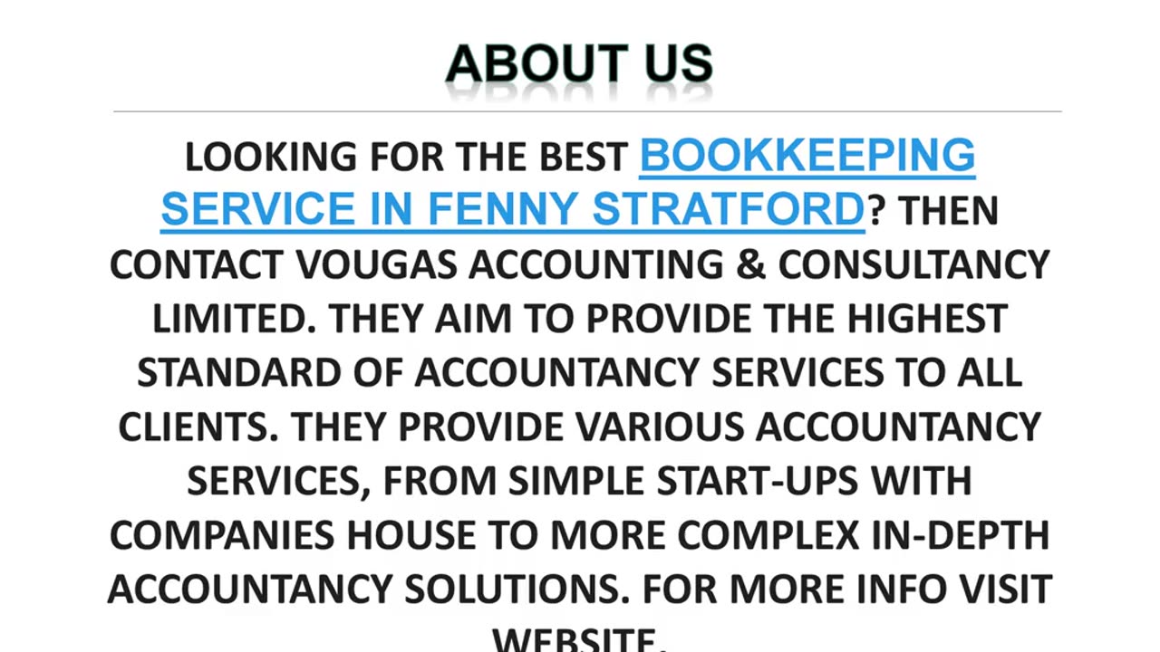 Best Bookkeeping Service in Fenny Stratford