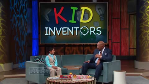 Kedar talks computer code on Steve Harvey TV for Little Big Shots Week