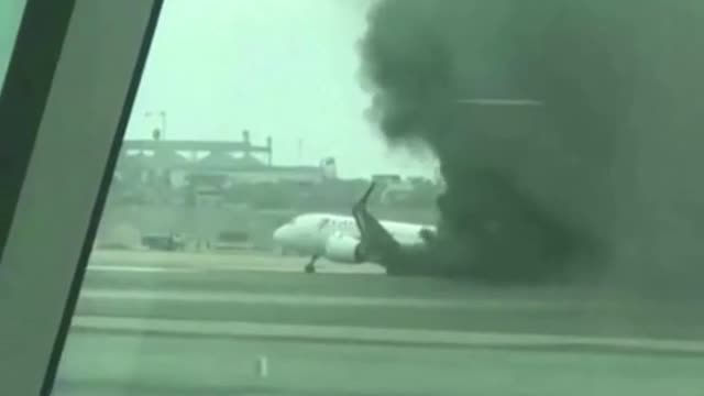 Plane taking off from Lima airport strikes firetruck on the runway, killing two firefighters