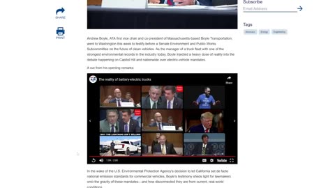 Electric 18 wheelers take more power than an entire city